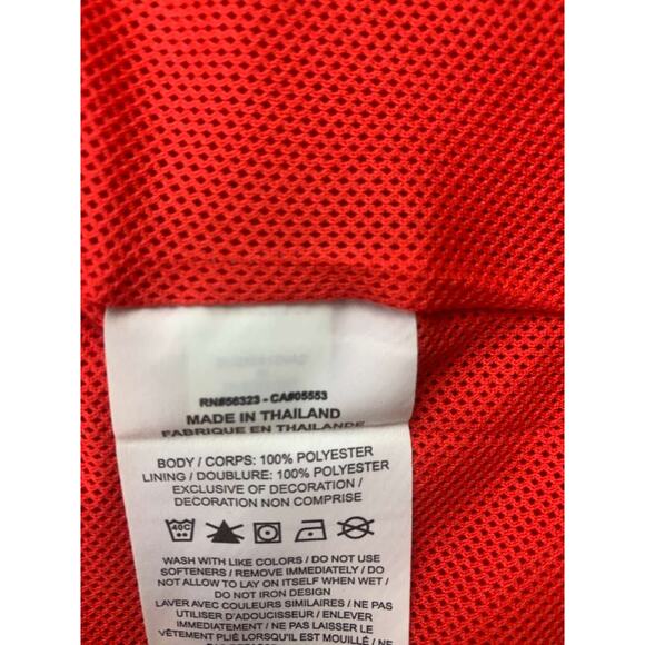 Nike Soccer Jacket Men's M Red Full Zip Mesh Lined Team USA Crest Logo Swoosh - Picture 11 of 11